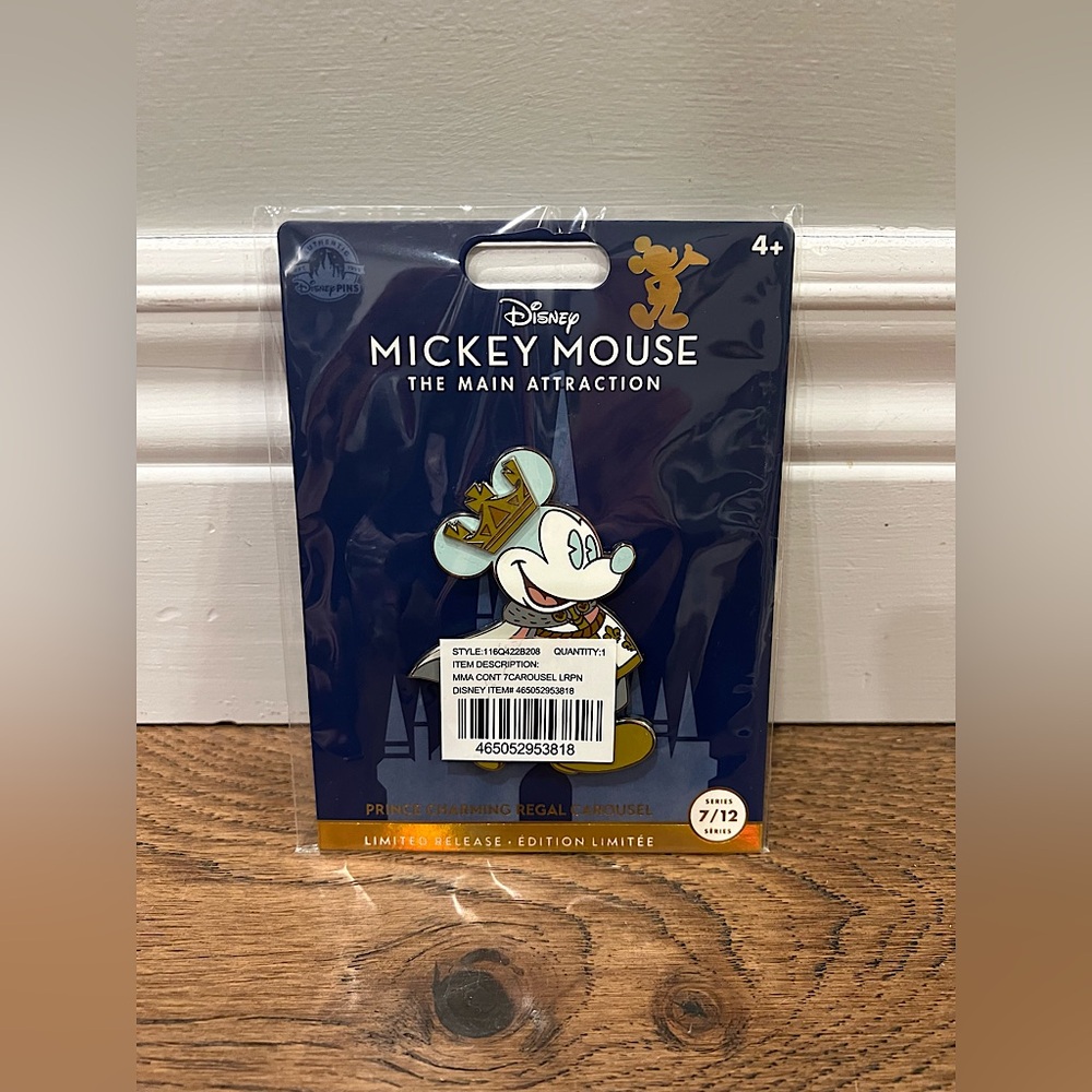 Mickey Mouse the Main Attraction Pin set 7/12 - Prince Charming Regal Carousel